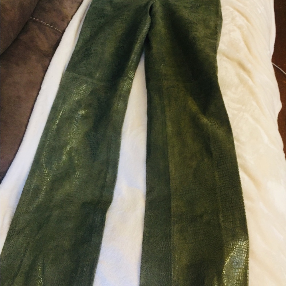 Fabulous green genuine leather jeans! - Picture 5 of 8